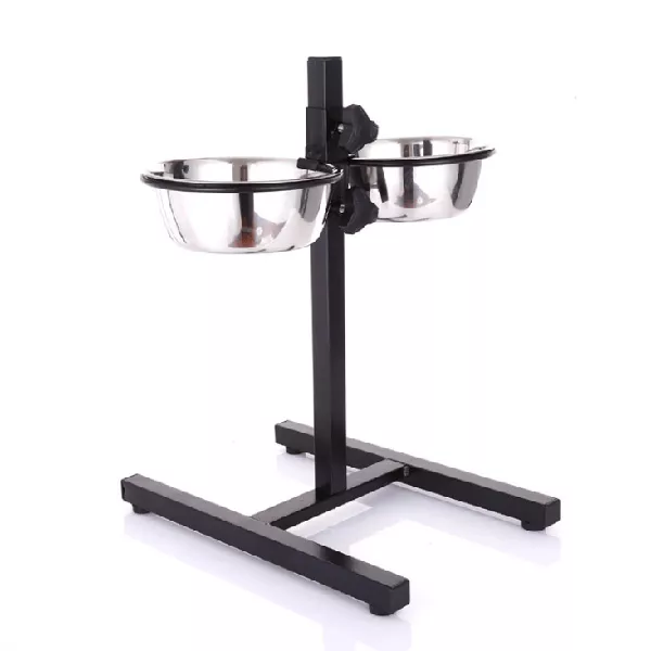 Two Stainless Steel Dog Bowls Photo