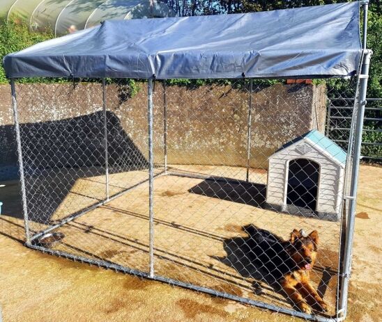 6 X 3M Dog Run – WITH ROOF COVER